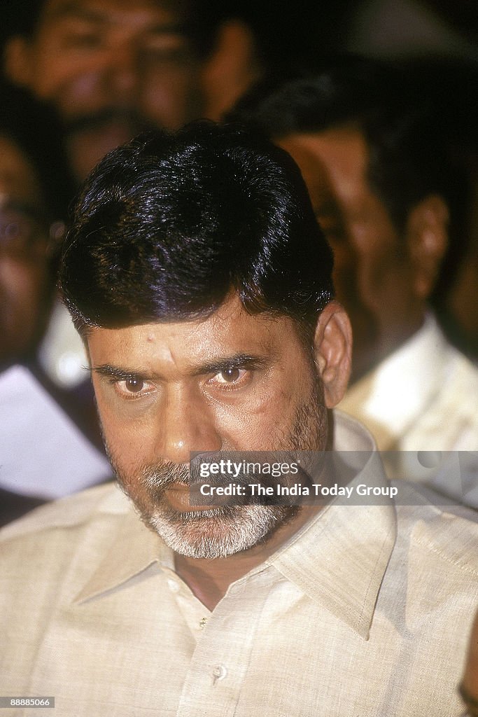 Nara Chandrababu Naidu, Chief Minister of Andhra Pradesh  ( TDP, Portrait )