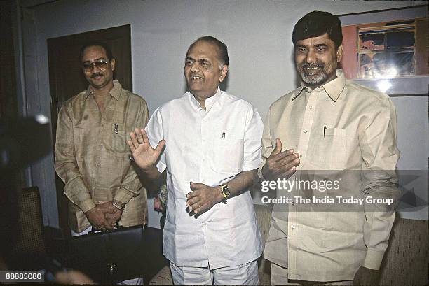 Nara Chandrababu Naidu, Chief Minister of Andhra Pradesh with KC Pant