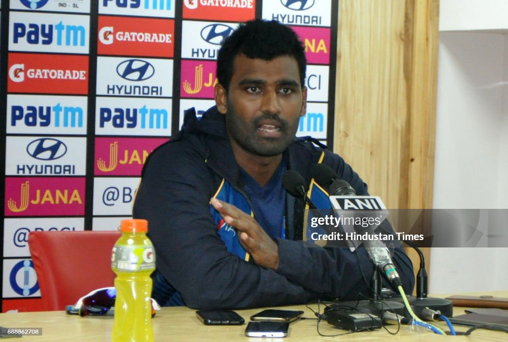 Press Conference Of Indian, Sri Lanka Teams Captains