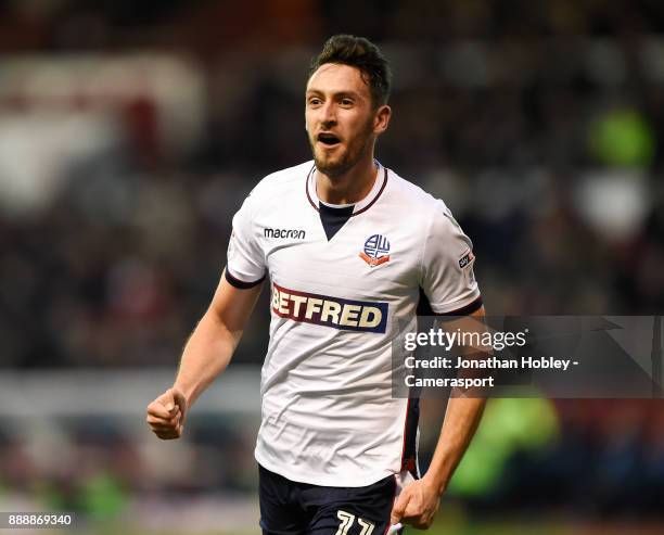 Bolton Wanderers' Will Buckley celebrates scoring his side's equalising goal to make the score 1-1 during the Sky Bet Championship match between...