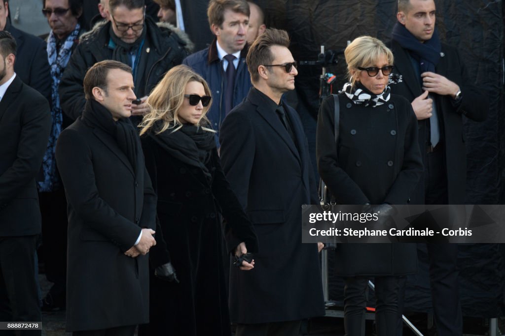 France National Tribute To Johnny Hallyday At La Madeleine Church In Paris