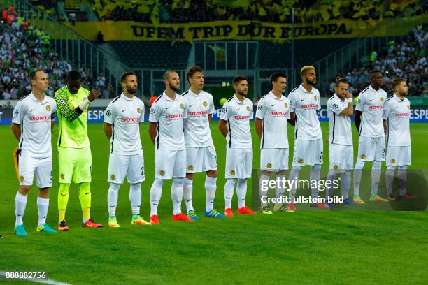 Sports, football, UEFA Champions League, 2016/2017, play-offs, 2nd leg, Borussia Moenchengladbach versus Young Boys of Bern 6:1, Stadium Borussia...
