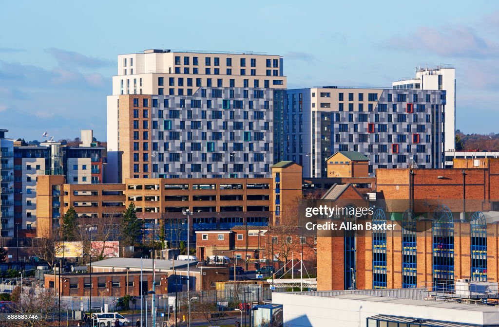 Aerial view of development in Southampton