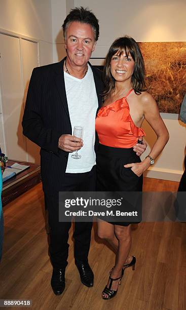 Stacey and Paul Young attend the Little Black Gallery Summer Party, at the Little Black Gallery on July 7, 2009 in London, England.
