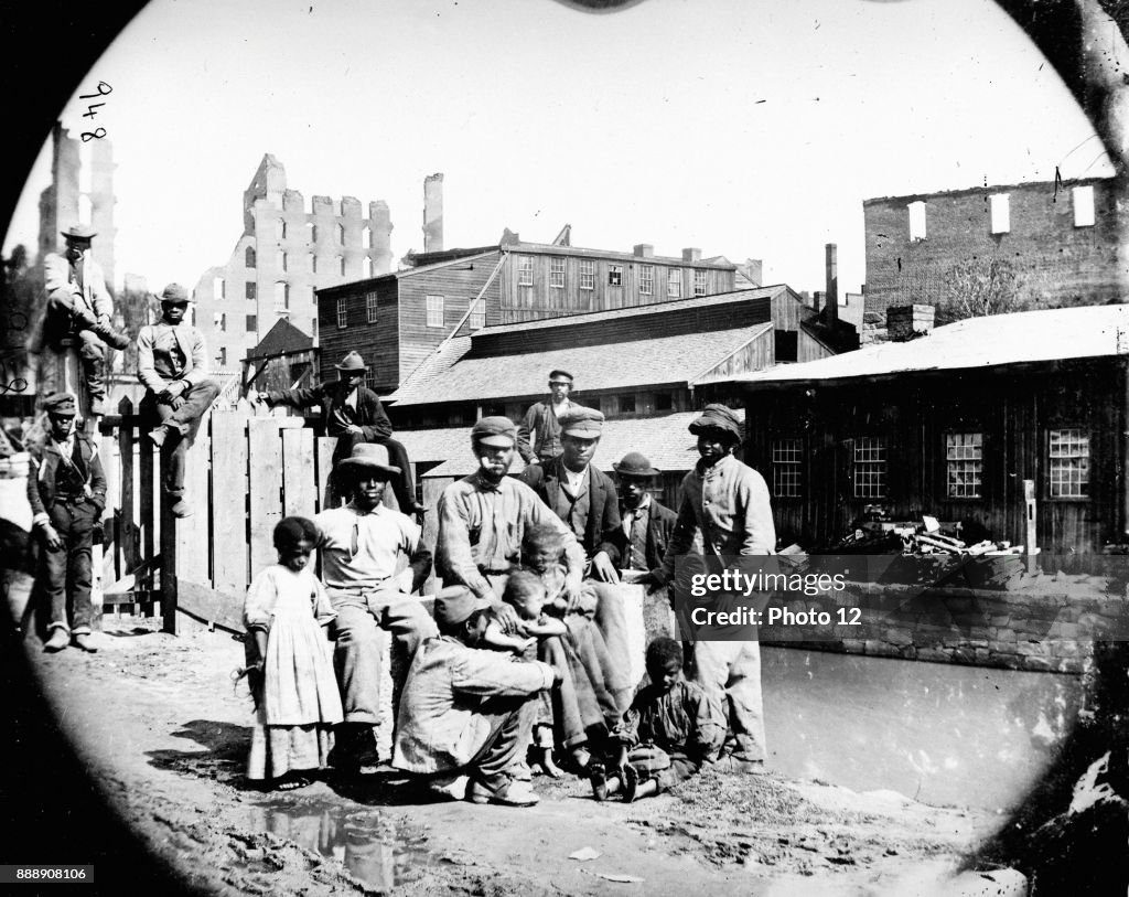 African-American a family in a city in the American south some years after the Civil War.
