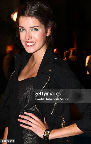 Marie Nasemann arrives for The Beach - P1 Summer Party on July 7, 2009 in Munich, Germany.