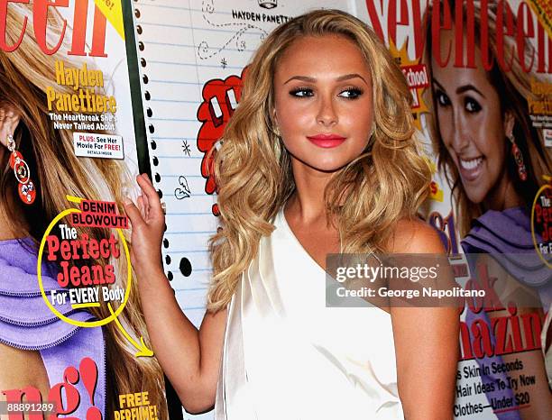 Actress Hayden Panettiere attends a screening of "I Love You Beth Cooper" hosted by Seventeen magazine at AMC Lincoln Square on July 7, 2009 in New...