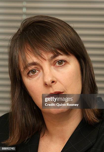 The Minister for Health and Ageing Nicola Roxon talks to the media during a press conference at the office for Health and Ageing on July 8, 2009 in...