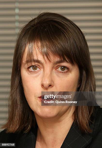 The Minister for Health and Ageing Nicola Roxon talks to the media during a press conference at the office for Health and Ageing on July 8, 2009 in...