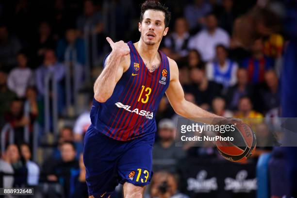 Thomas Heurtel during the match between FC Barcelona v Fenerbahce corresponding to the week 11 of the basketball Euroleague, in Barcelona, on...