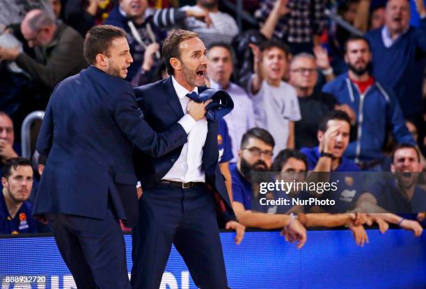 Sito Alonso during the match between FC Barcelona v Fenerbahce corresponding to the week 11 of the basketball Euroleague, in Barcelona, on December...