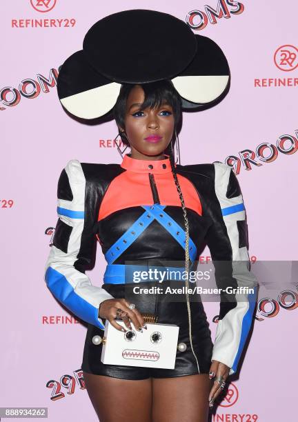 Recording artist Janelle Monae attends Refinery29 29Rooms Los Angeles: Turn It Into Art at ROW DTLA on December 6, 2017 in Los Angeles, California.