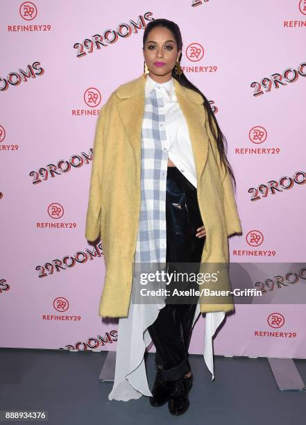 Lilly Singh attends Refinery29 29Rooms Los Angeles: Turn It Into Art at ROW DTLA on December 6, 2017 in Los Angeles, California.