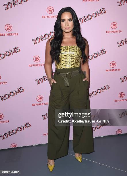 Singer Demi Lovato attends Refinery29 29Rooms Los Angeles: Turn It Into Art at ROW DTLA on December 6, 2017 in Los Angeles, California.