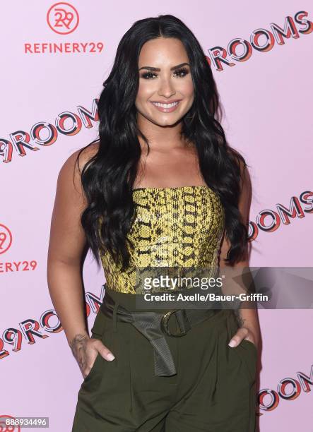 Singer Demi Lovato attends Refinery29 29Rooms Los Angeles: Turn It Into Art at ROW DTLA on December 6, 2017 in Los Angeles, California.