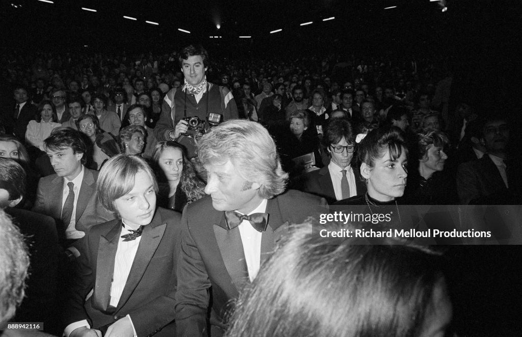 Johnny Hallyday and his son David Hallyday