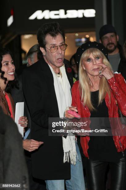 Slim Jim Phantom and Britt Ekland are seen on December 08, 2017 in Los Angeles, California.