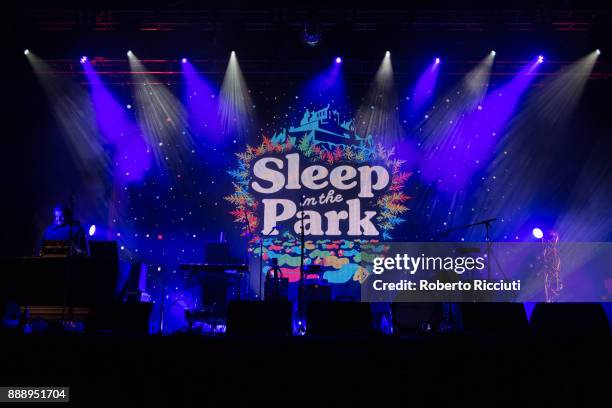 General view of the stage of Sleep In The Park, a Mass Sleepout organised by Scottish social enterprise Social Bite to end homelessness in Scotland...