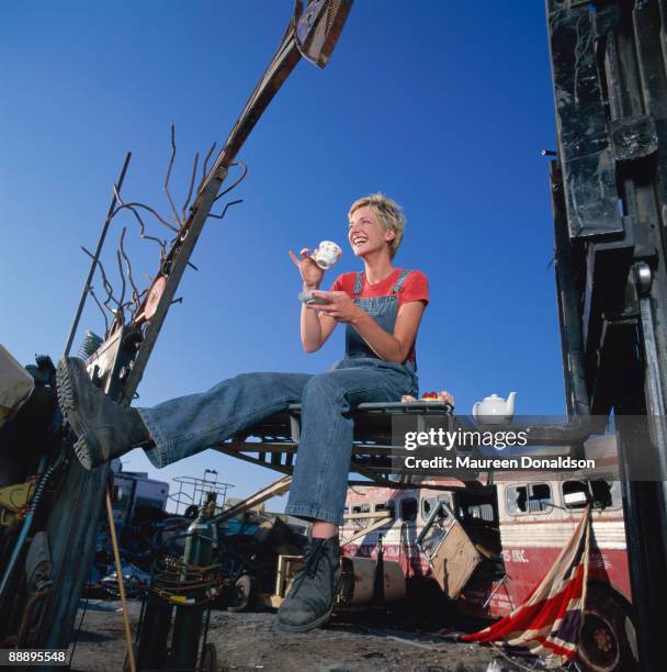 British television producer Cathy Rogers, creator of Channel 4 gameshow 'Scrapheap Challenge' and presenter of its US counterpart, 'Junkyard Wars',...