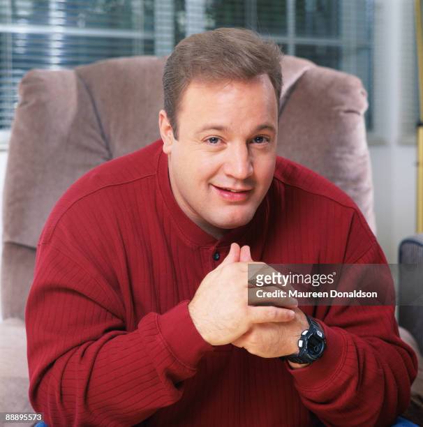 American actor and comedian Kevin James, circa 1995. After starring in CBS sitcom 'The King of Queens', he appeared on the big screen as 'Paul Blart:...