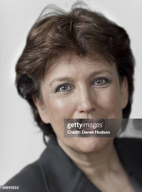 French Politician Roselyne Bachelot poses at a portrait session in Paris on May 8, 2009. .