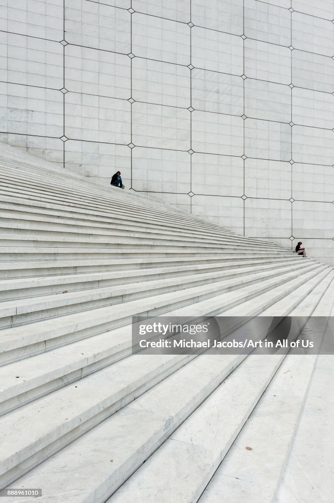 Stairs of the Grande Arche de la Défense, Paris, France