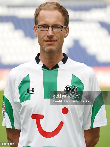 Physiotherapist Ralf Blume poses during the Bundesliga Team Presentation of Hannover 96 at the AWD Arena on July 8, 2009 in Hanover, Germany.