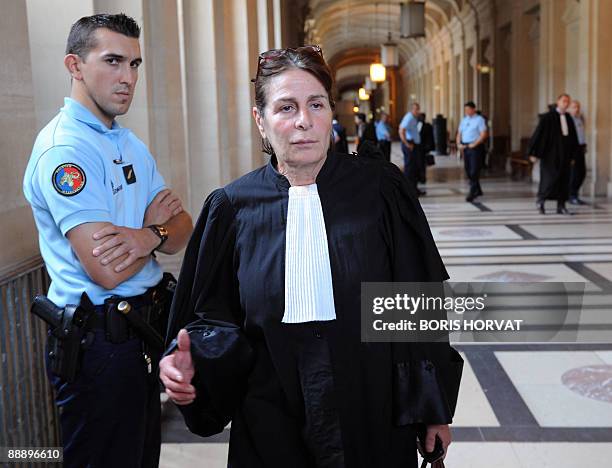 Francoise Cotta, lawyer of one of the suspected members of the gang who allegedly abducted, tortured and murdered on January 2006 Ilan Halimi, a...