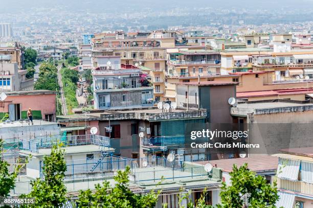view from stabia -  scafati, suburb of naples, italy - scafati stock pictures, royalty-free photos & images