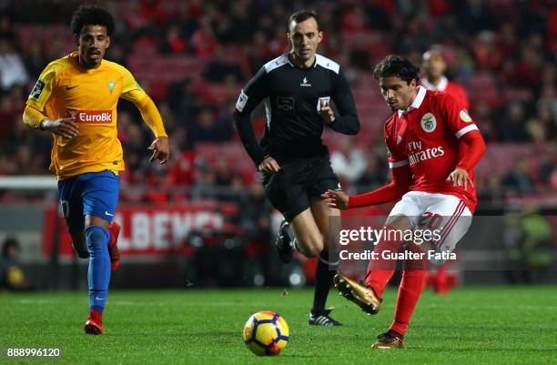 Benfica midfielder Filip Krovinovic from Croatia in action during the Primeira Liga match between SL Benfica and GD Estoril Praia at Estadio da Luz...