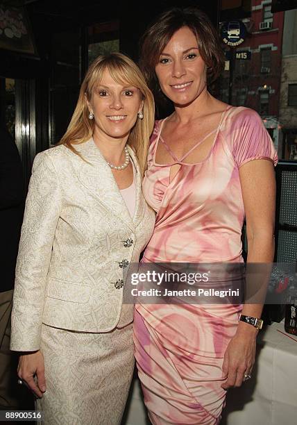 Ramona Singer from the Real Housewives of New York City and Countess LuAnn de Lesseps attend the Kickoff Cocktail Reception for the 2008 Fred & Adele...