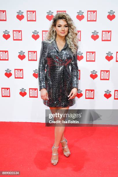 Youtube Star Shirin David attends the 'Ein Herz fuer Kinder Gala' at Studio Berlin Adlershof on December 9, 2017 in Berlin, Germany.