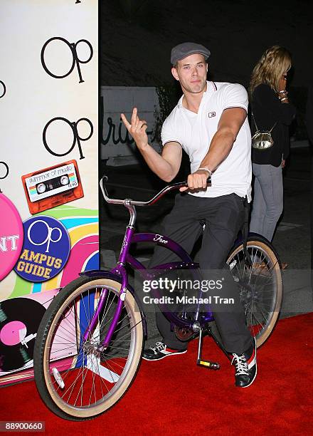 Kellan Lutz arrives to the "OPen Campus" Launch Party held at Mel's Diner on July 7, 2009 in West Hollywood, California.