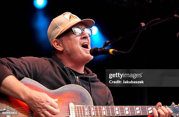 American singer Kurt Wagner of the alternative country band Lambchop performs live during a concert at the Zitadelle Spandau on July 8, 2009 in...