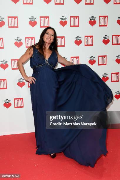 Christine Neubauer arrives at the Ein Herz Fuer Kinder Gala at Studio Berlin Adlershof on December 9, 2017 in Berlin, Germany.