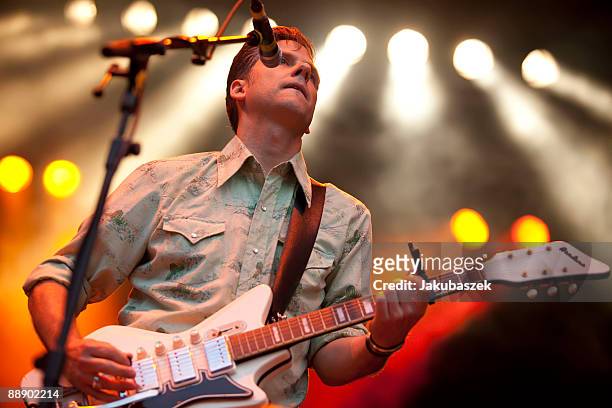 American singer Joey Burns of the country rock band Calexico performs live during a concert at the Zitadelle Spandau on July 8, 2009 in Berlin,...