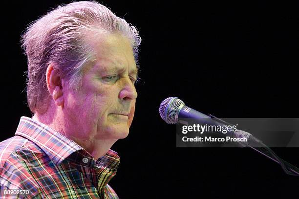 Singer Brian Wilson performs live at the Tempodrom on July 8, 2009 in Berlin, Germany.