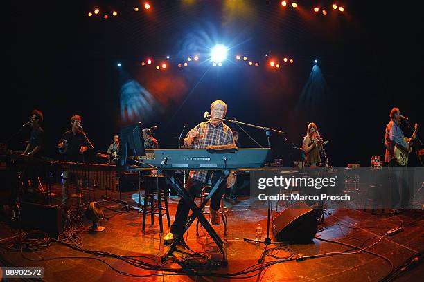 Singer Brian Wilson performs live at the Tempodrom on July 8, 2009 in Berlin, Germany.