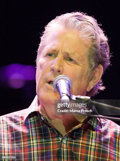 Singer Brian Wilson performs live at the Tempodrom on July 8, 2009 in Berlin, Germany.