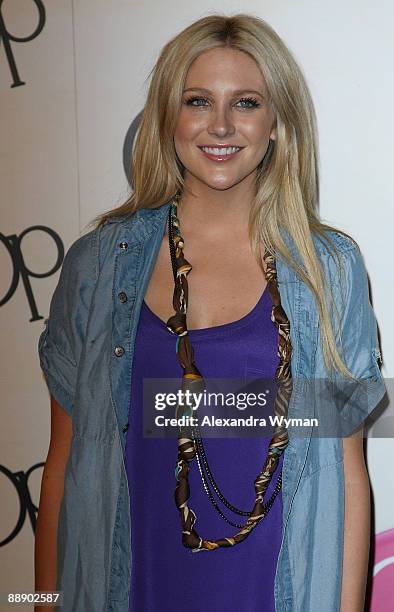 Stephanie Pratt arrives at the launch of the new OP campaign "OPen Campus" at Mel's Dinner on July 7, 2009 in West Hollywood, California.