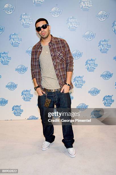 Drake attends the press room at the 20th Annual MuchMusic Video Awards at the MuchMusic HQ on June 21, 2009 in Toronto, Canada.