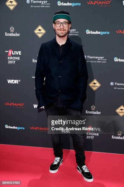 Mark Forster attends the 1Live Krone radio award at Jahrhunderthalle on December 07, 2017 in Bochum, Germany.