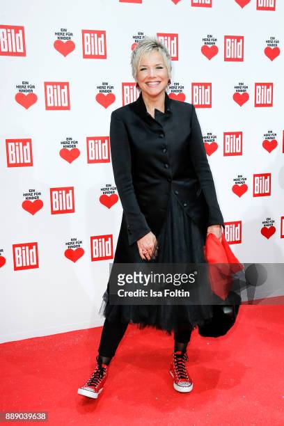 German presenter Inka Bause attends the 'Ein Herz fuer Kinder Gala' at Studio Berlin Adlershof on December 9, 2017 in Berlin, Germany.