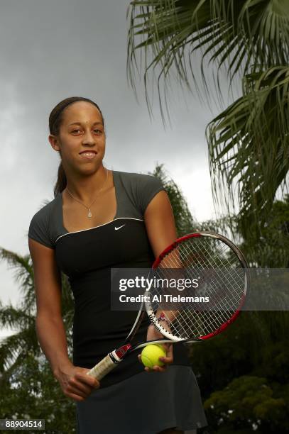 Where Will They Be: Portrait of 14-year-old Madison Keys at Evert Tennis Academy. Boca Raton, FL 5/29/2009 CREDIT: Al Tielemans