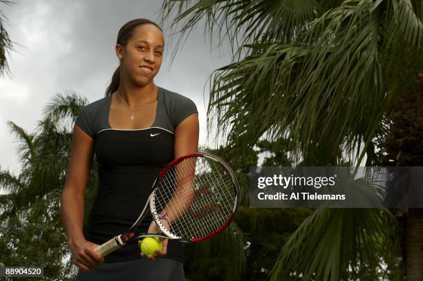 Where Will They Be: Portrait of 14-year-old Madison Keys at Evert Tennis Academy. Boca Raton, FL 5/29/2009 CREDIT: Al Tielemans