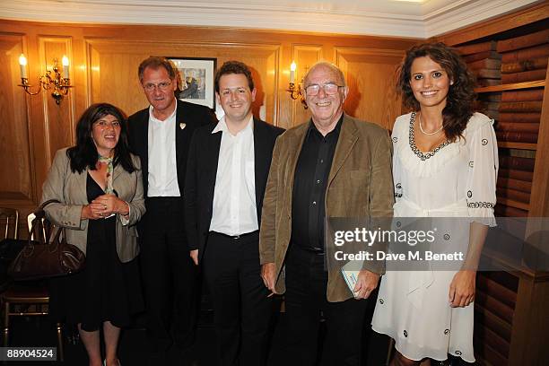 Annie Freud, Andrew Motion, Matthew d'Ancona,Clive James and Olivia Cole at The Spectator Launches Poetry Evening Nights on July 8, 2009 in London,...