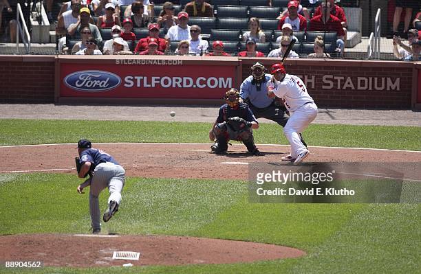 St. Louis Cardinals Albert Pujols in action, at bat vs Minnesota Twins St. Louis, MO 6/27/2009 CREDIT: David E. Klutho