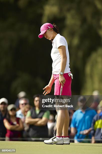 Open at Turtle Bay: Michelle Wie on green during Saturday Final Round at Turtle Bay Resort. Oahu, HI 2/14/2009 CREDIT: Robert Beck