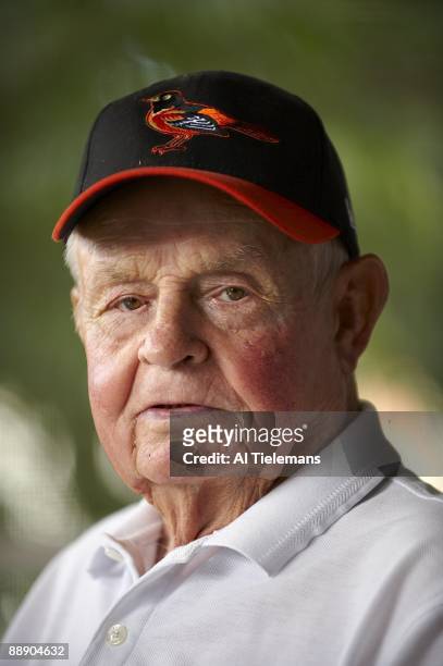 Where Are They Now: Closeup portrait of Hall of Famer and former Baltimore Orioles manager Earl Weaver at home. Fort Lauderdale, FL 3/14/2009 CREDIT:...