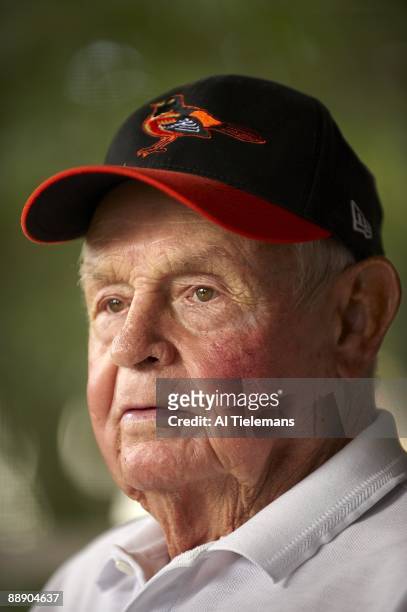 Where Are They Now: Closeup portrait of Hall of Famer and former Baltimore Orioles manager Earl Weaver at home. Fort Lauderdale, FL 3/14/2009 CREDIT:...